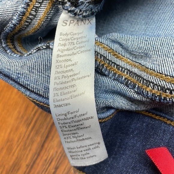 SPANX Distressed Ankle Skinny Jeans - Picture 13 of 16